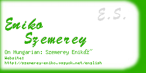 eniko szemerey business card